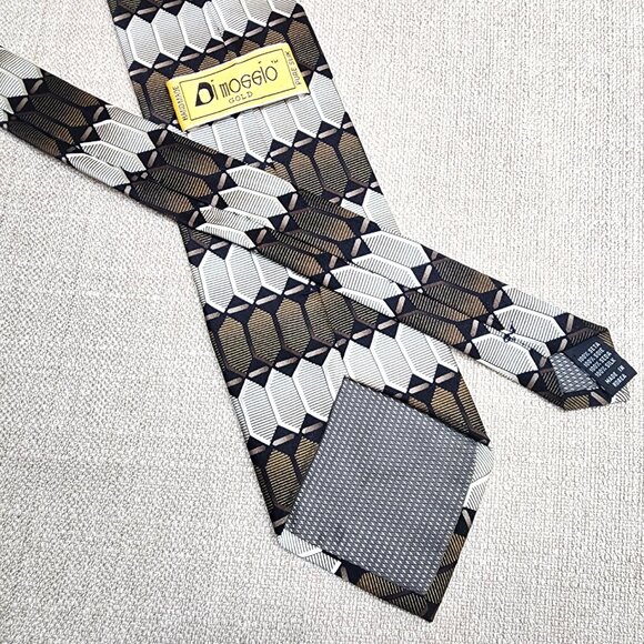 Designer Men's Ties 100% Silk Dark Colors Lot of 6 - Picture 6 of 14